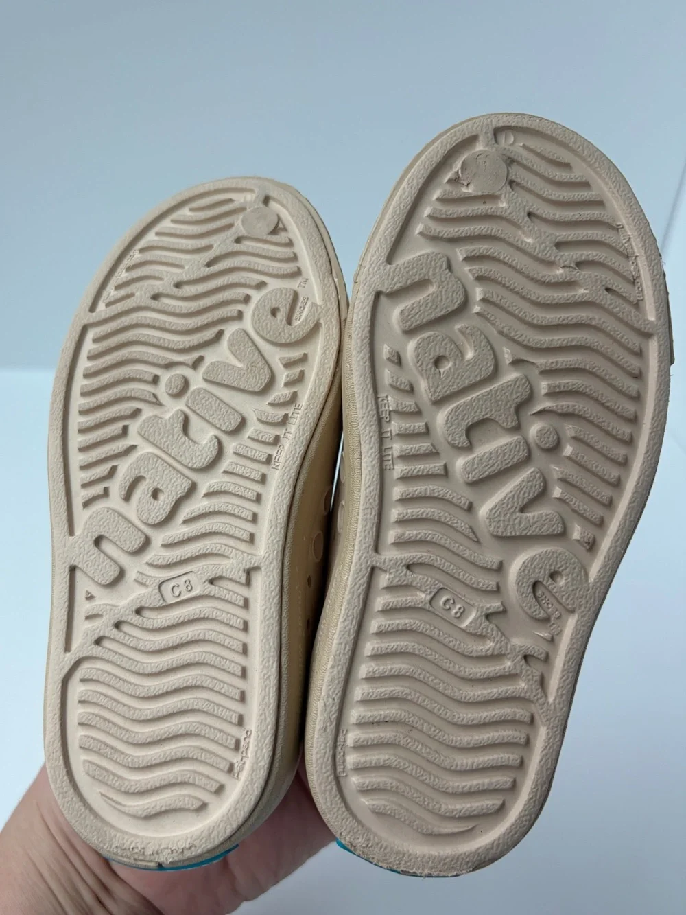 Native Jefferson Bio-Based Made with Algae Sneakers Beige Unisex Kids Toddler C8